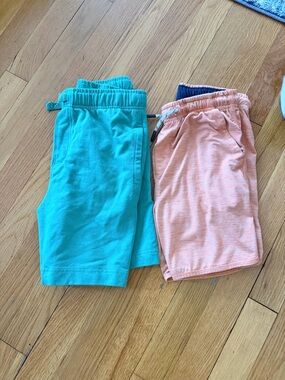 Tommy Bahama Teal and Peach Kids Pull-On Shorts